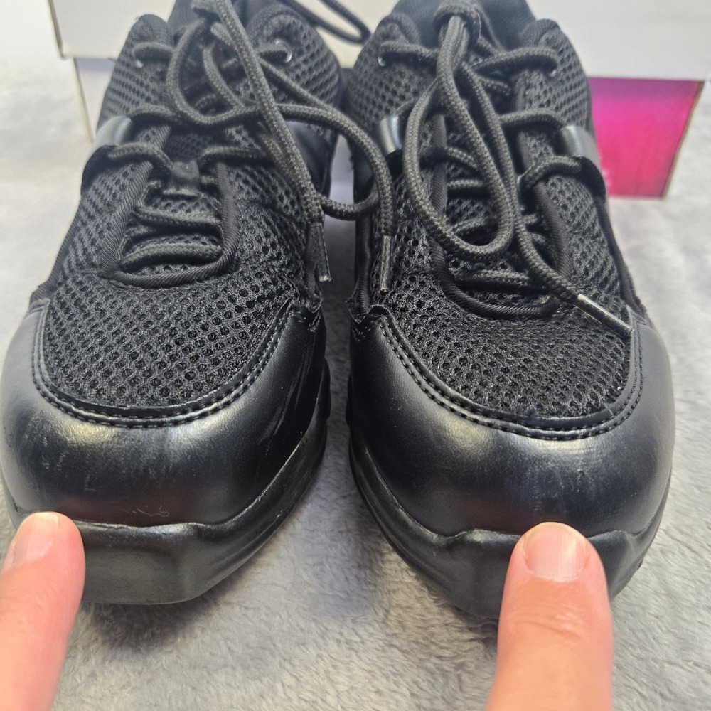Capezio DS11 Fierce Dansneaker Black Split Sole Dance Shoes Womens 7 DS11 Black - Picture 3 of 7
